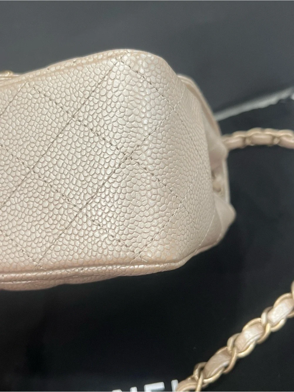 Rare🔥Chanel Classic Caviar Square Flap Bag GHW